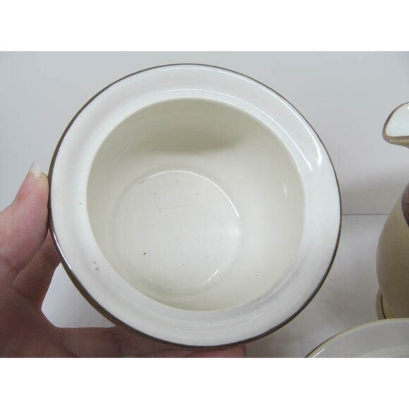 Mikasa Potters Touch Sausalito Creamer & Covered Sugar Bowl - Picture 4 of 12